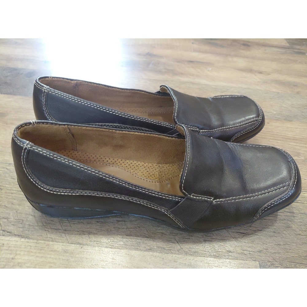 Naturalizer Loafer‎ Y2k Womens  7.5  Camilla Square Toe Slip On Shoes. New - Picture 2 of 7